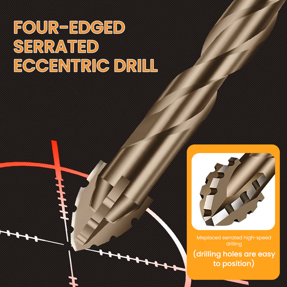 Serplex 7Pcs Alloy Steel Carbide Drill Bits for Ceramic Tiles, Ceramic, Glass, Marble, Concrete, 3/4/5/6/8/10/12mm High Impact 4-Edge Sawtooth Power Drill Bits Hex Shank Hole Opener Drill Bit Serplex 7Pcs Alloy Steel Carbide Drill Bits for Ceramic Tiles, Ceramic, Glass, Marble, Concrete, 3/4/5/6/8/10/12mm High Impact 4-Edge Sawtooth Power Drill Bits Hex Shank Hole Opener Drill Bit